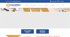 Desktop Screenshot of colegiocavalieri.com.br