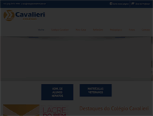 Tablet Screenshot of colegiocavalieri.com.br